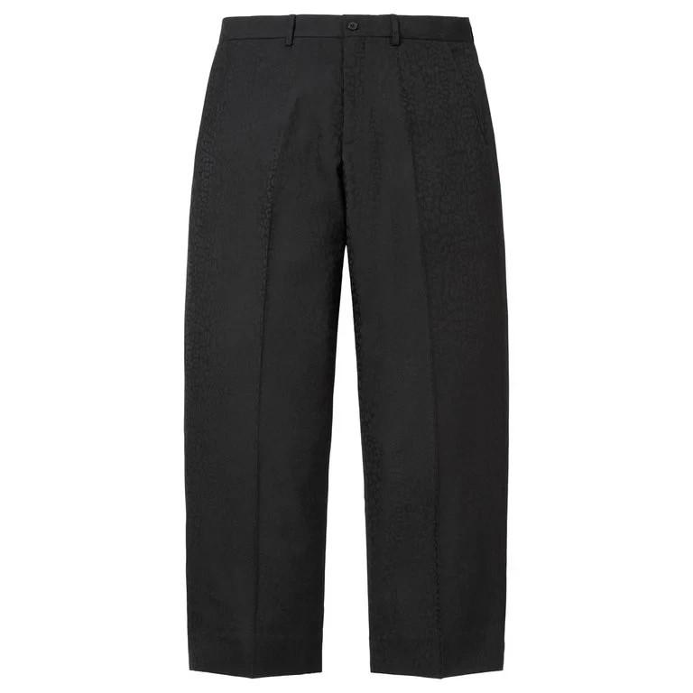 Supreme Leopard Wool Trouser Black