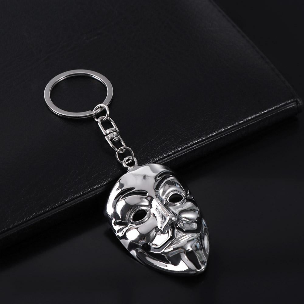 Маска Джокера Маска Брелок Аксессуар для ключей автомобиля Модный брелок с клоуном Женский