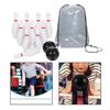 Bowling Set for Children with 10 Pins And 2 Balls, Indoor Play Equipment Carrying Bag