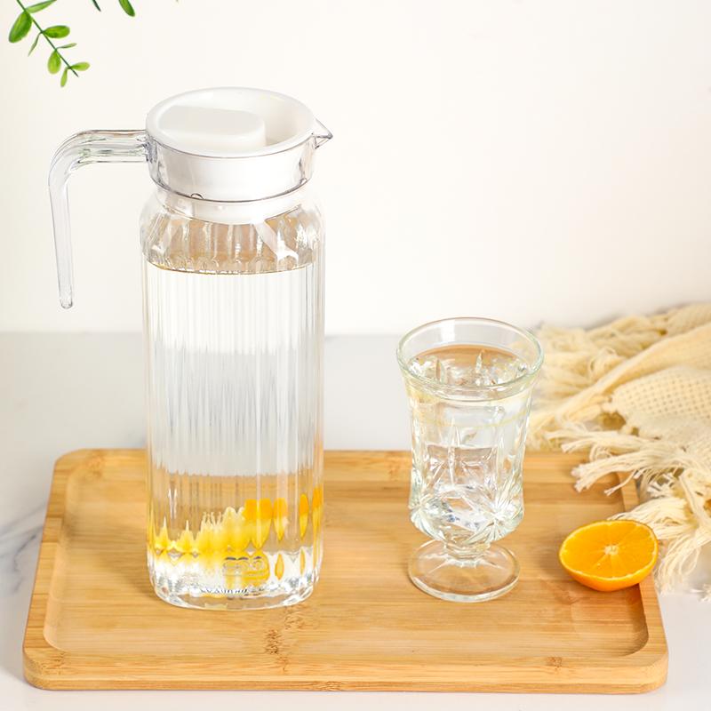 1.1L Water Jug Plastic Transparent Juice Tea Milk Kettles Large Capacity Bar Party Wine Beer Bottle Kitchen Drink Storage Pot