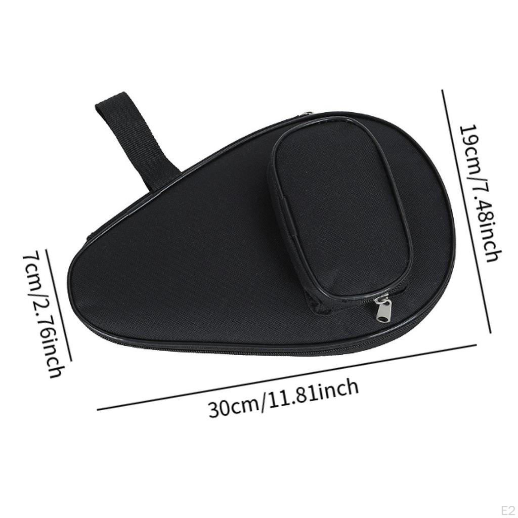 Pingpong Paddle Case Bat Bag Carry Table Tennis Racket Cover Protective Pouch for Competition