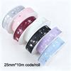 2.5cm Star Silk Ribbon Polyester Floral Bouquet Ribbon Creative Gifts Packaging Material
