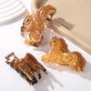 Cartoon Acrylic Claw Clip Leaf Large Shark Clip Fashion Animal Hair Claw  Ladies