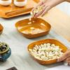 Деревянный японский поднос овальный простой мини-посуда фруктовые тарелки дом послеобеденный чай тарелки для закусок обеденный стол блюда для хлеба и пирожных
