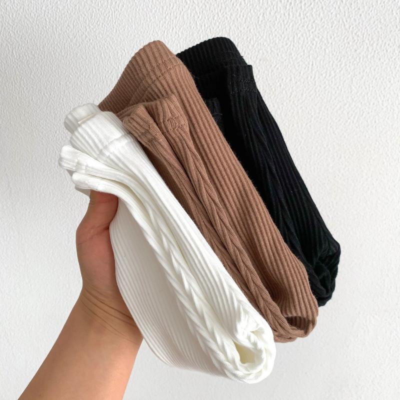 Детские брюки, леггинсы, эластичные однотонные брюки для отдыха