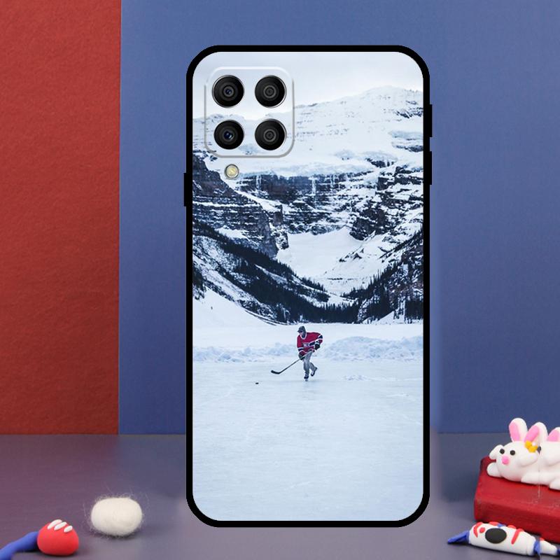 Спортивный чехол для телефона Samsung Galaxy M14 M34 M54 M33 M13 M23 M53 M15 M55 M31 M51 M20 M30s M32 M52 с изображением хоккея