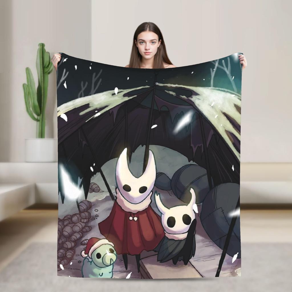 Плед Hollow Knight Фланелевый Игры Экшен Ультра-мягкий Плед-покрывало для Постельного белья Дивана Ковра на кровать