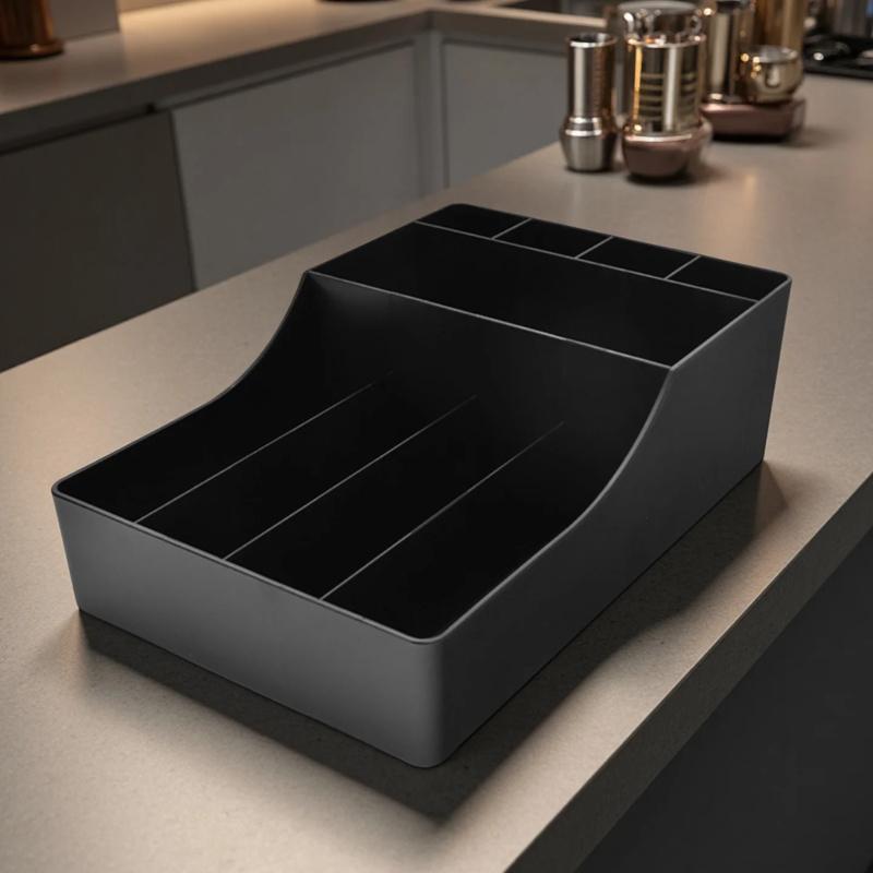 A multifunctional storage rack and box suitable for coffee shops, milk tea shops, dining bars, and bar counters