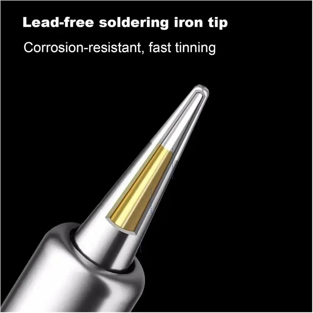 Паяльный набор 80 Вт с ЖК-дисплеем, регулируемая температура 180-480°C, быстрый нагрев, керамический нагреватель, насос для выпаивания, припой, мультиметр