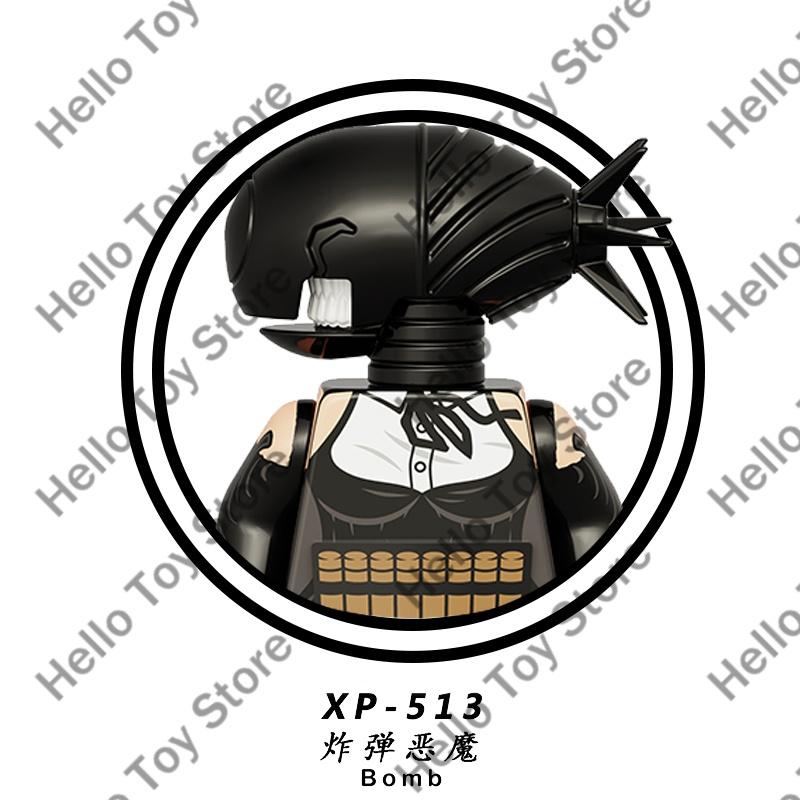 Классическое Аниме Человек-Бензопила Блоки Мини Экшн Фигурки Дэнджи Почита Строительные Блоки Куклы Демон Бензопила Модель Детские Игрушки Подарки