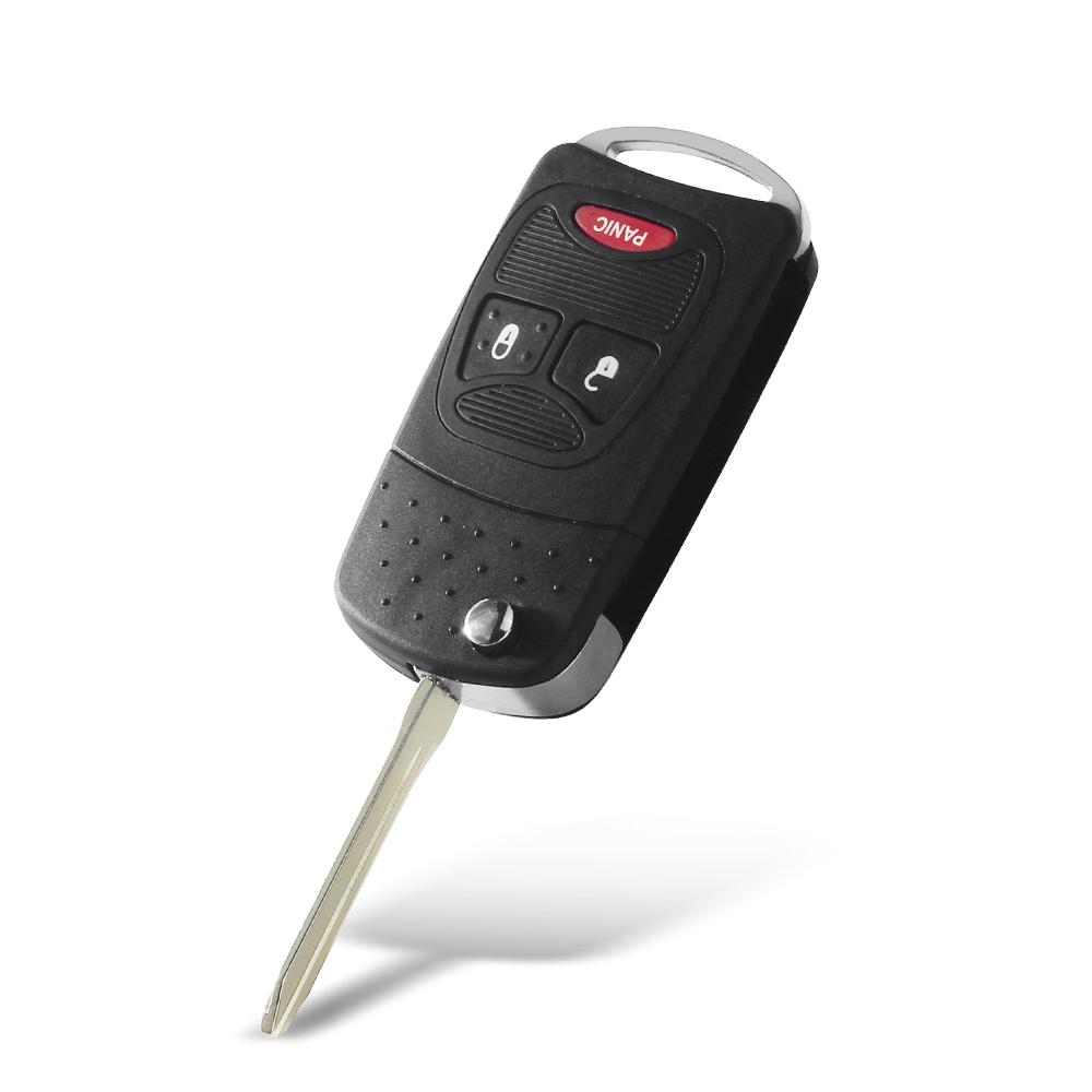 2/3/4-кнопочный пульт-заготовка с откидным лезвием для Chrysler Sebring Pacifica, Dodge Avenger Nitro, Jeep Wrangler Liberty