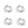Gift Beverage Identifiers for Party,Bar Wine Rings Glass Charm Earring Hoop Material Glass Tags