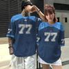 Fashion Men's T-Shirt 3d Patchwork Color Digital Printed Men's Jersey Couple Style Neutral Short Sleeved Loose Oversized T-Shirt