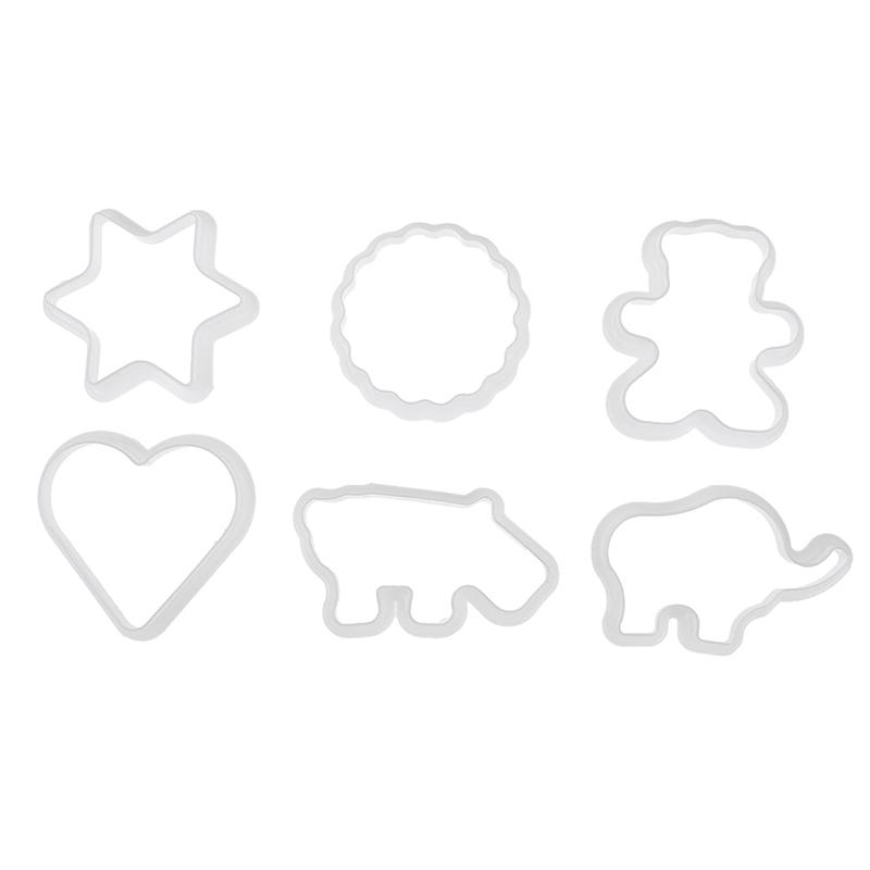 6 шт., пластиковые формочки для печенья с животными, формы для помадки, инструмент для декора торта
