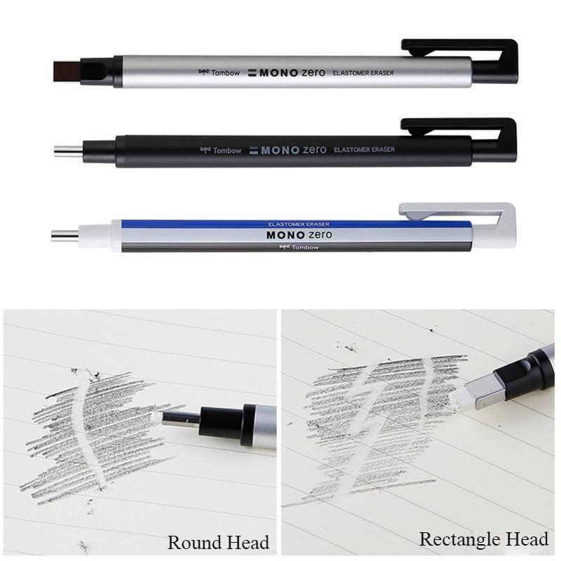 Tombow Mono Zero Механический ластик-ручка Сменные стержни Нажимного действия Для скетчинга Рисования Коррекции Детские ластики Художественные принадлежности