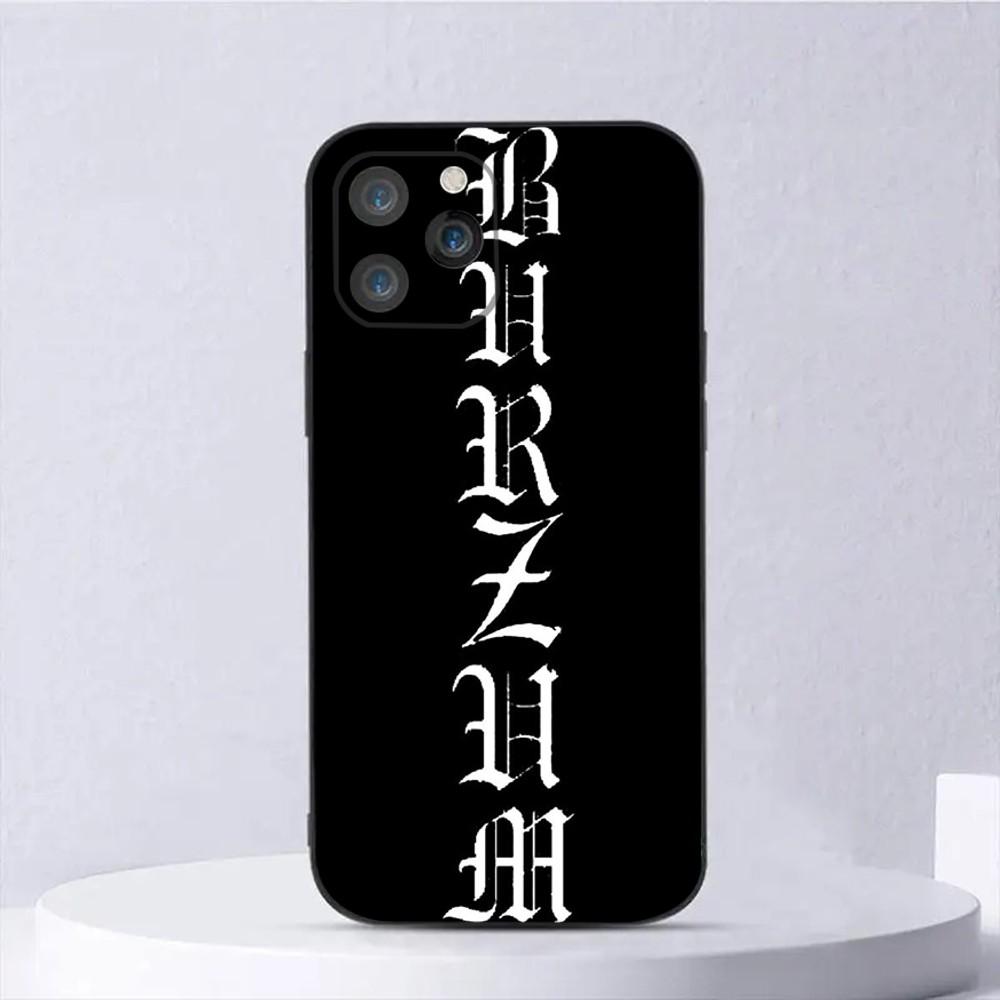 Чехол для телефона Burzum Filosofem для iPhone 15,14,13,12,11,Plus,Pro Max,XS,X,XR,SE,Mini,8,7 Мягкий силиконовый черный чехол