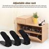 Household Plastic Double Layered Adjustable Space - Saving Shoes Organizer Folding Shoe Storage Shoe Rack for Closet/Hallway