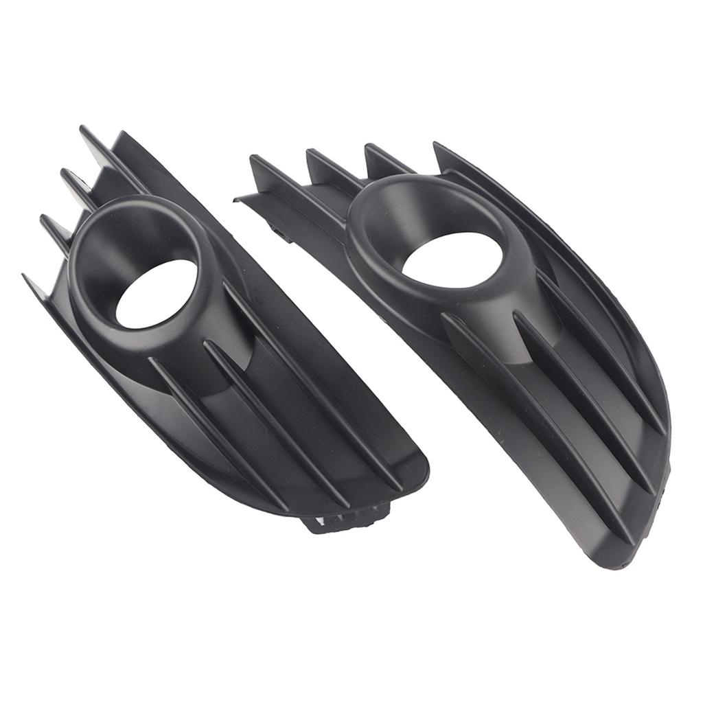 Pair of Front Bumper Fog Light Grille Trim Black Color Fits for Citroen C4 20042008