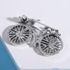 Unisex Brooch Retro Bike Shape Rhinestone Insert Individual Style Anti-slip Bag Coat