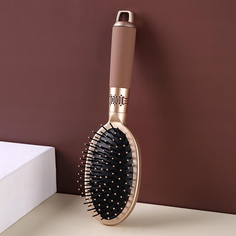 Антистатическая массажная парикмахерская расческа с воздушной подушкой: Пластиковая, с крупными зубьями, гладкая и завивающая.