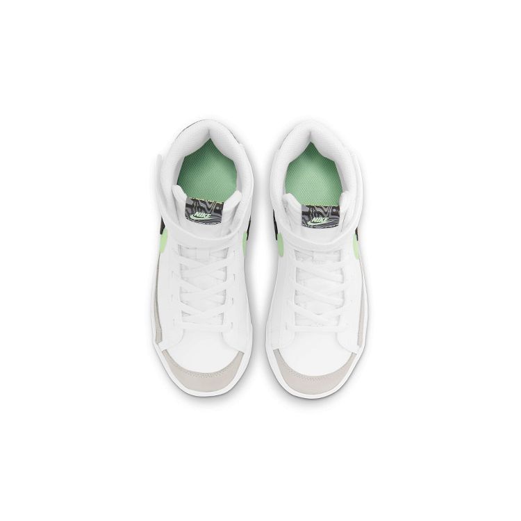 Nike Blazer Mid 77 SE PS Double Swoosh — белые паровые зеленые детские кроссовки дымчато-серые черные DD1848-100