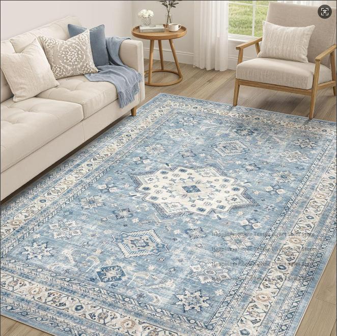 Nordic Persian Style Bedroom Living Room Large Carpet Non-slip Washable Decoration Office Area Rug Easy Clean Entrance Door Mat