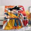Фланелевое одеяло с принтом персонажей Dragon Ball, Высококачественное, Удобное для всех сезонов, Декор для дома, Тепло и уют, Идеально для рождественских подарков