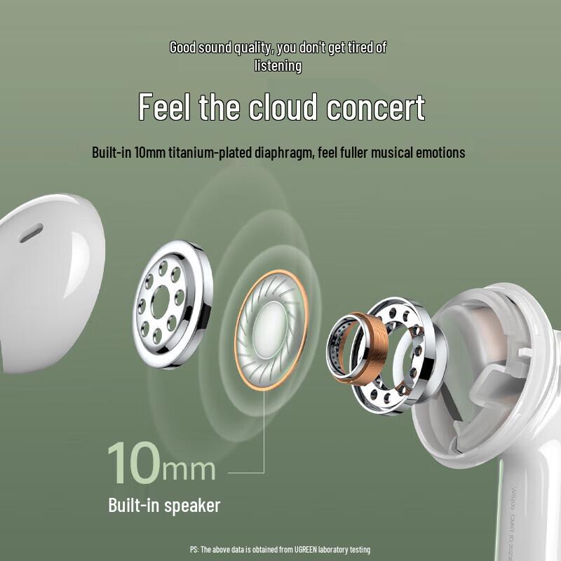 Ugreen Беспроводные наушники-вкладыши HiTune T6 с активным шумоподавлением