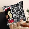 M-Mafalda Girl Pillow Gift Home Office Decoration Bedroom Sofa Car Cushion Cover Case 45X45