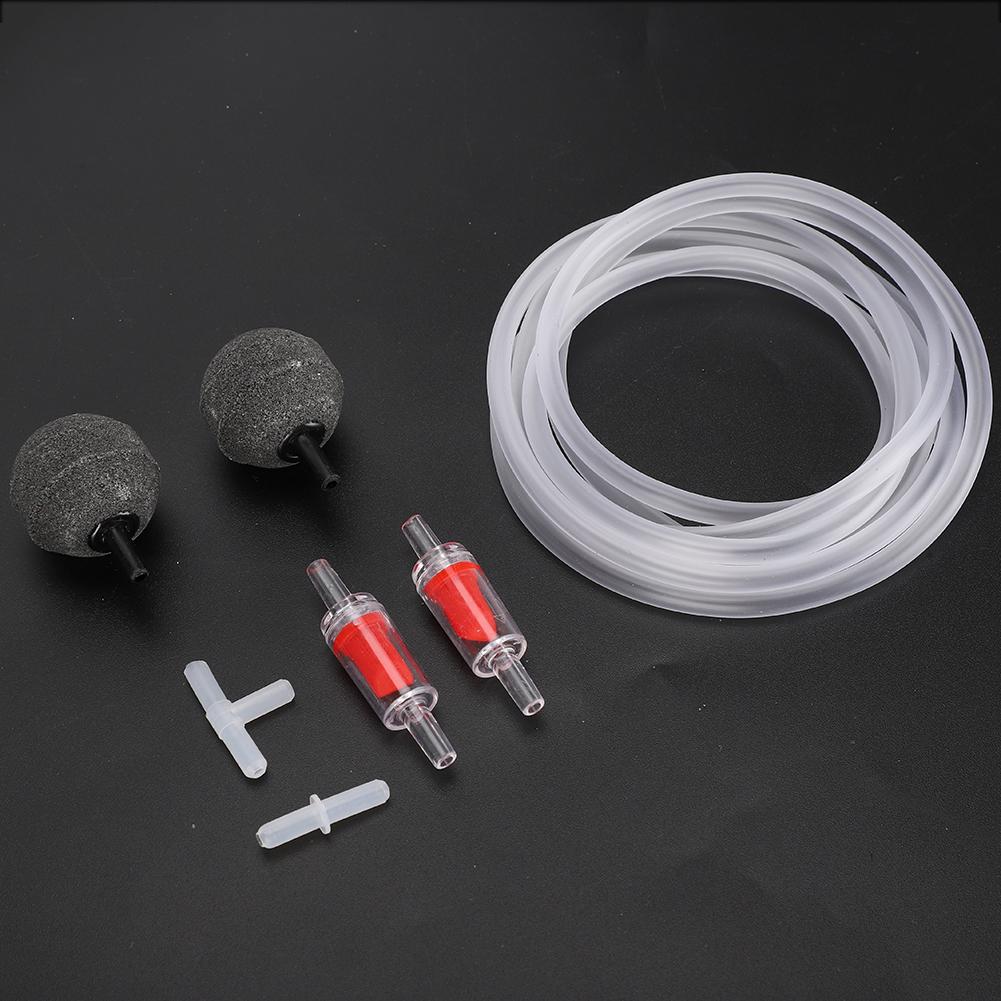 Аксессуары для аквариумного воздушного насоса Присоска Обратный клапан Воздушный камень Комплект из трех шлангов