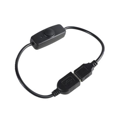 Удлинитель питания USB 32 см с индикатором и кнопкой переключения питания для USB-устройств, поддержка зарядки 5В2А