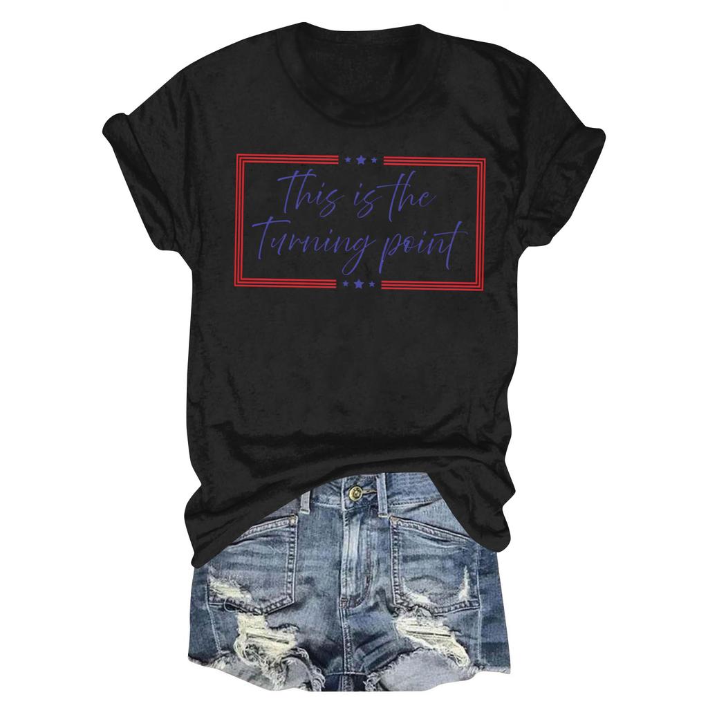 Women's Casual Daily Printed Top Round Neck T-shirt