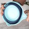 Space-saving Kitchen Tool Foldable Water Ladle, Collapsible Silicone Scoop for Heat Resistant Rice Washing, Space Saving Multipurpose Dipper