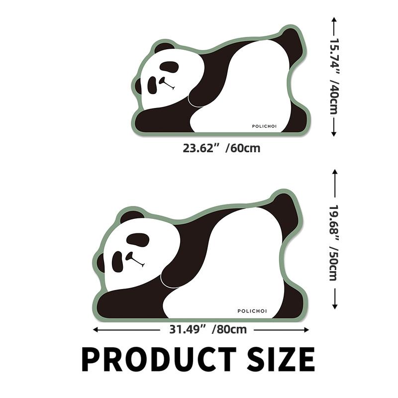 Animal Cartoon Panda Bath Mat Cute Super Absorbent Bathroom Mat Room Rug Floor Toilet Carpet Home Entrance Shower Foot Mats