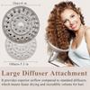 A65T-Large Diffuser Attachment For Shark Flexstyle, Upgraded Diffuser Nozzle For Dryer Faster And Define Wavy, Curly Hair Beige