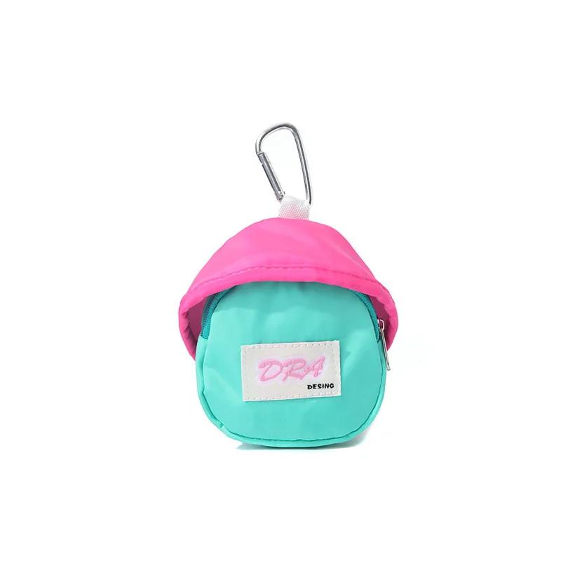 Детский милый кошелек Macaron, кошелек на молнии, детский кавайный мини-кошелек, сумка для монет, сумка для хранения ключей, сумка для книг, подвеска