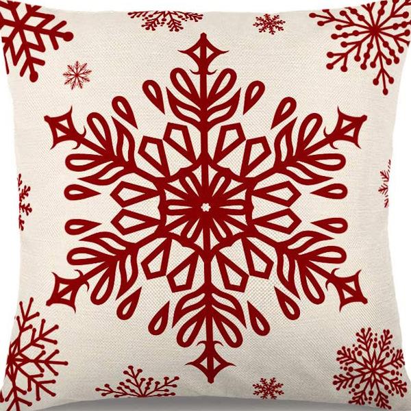 Наволочка с рождественским рисунком, Санта-Клаус, олень, снеговик, милая наволочка, домашний праздник, красный креативный подарок