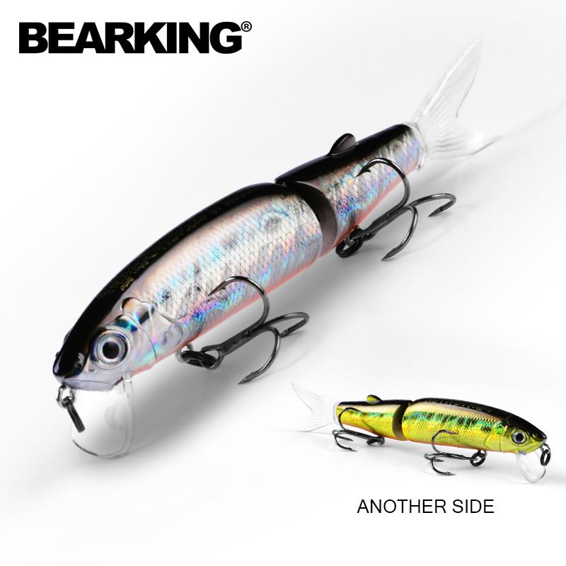 BEARKING Розничные хорошие рыболовные приманки Minnow, профессиональные приманки 11 см, 14 г, качественный профессиональный черный или белый крючок