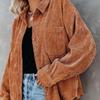 Вельветовая свободная рубашка на пуговицах осень-зима, новая женская, разнообразные стили, однотонная модная блузка