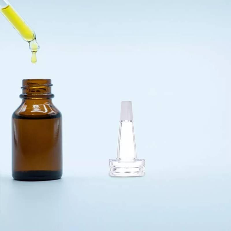 Clear Ampoule Dispenser Vial Bottle Sealing Cap Pvc Transparent Dropper Head