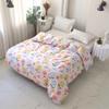 1 шт. Красочный пододеяльник с цветочным принтом, мягкий дышащий пододеяльник из чистого хлопка для девочек, женщин, шикарное цветочное постельное белье размера queen