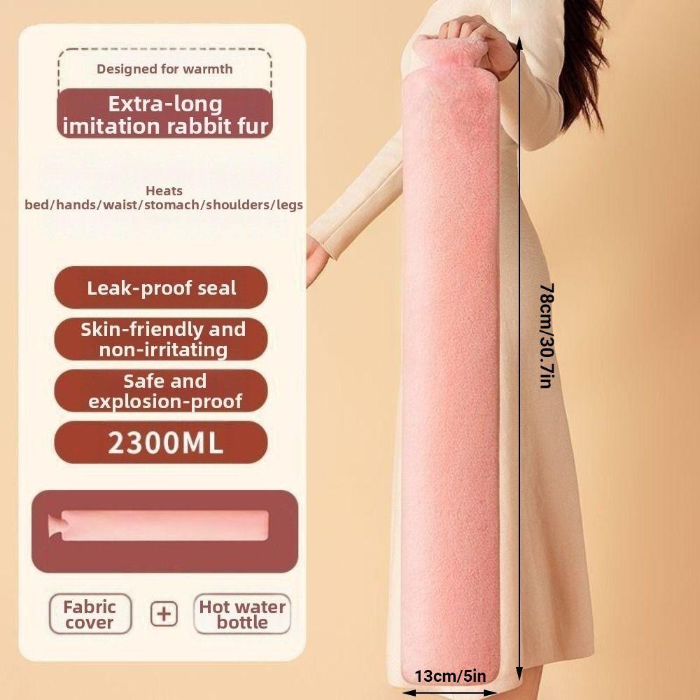 Многоразовая очень длинная грелка для горячей воды, съемный противоожоговый пояс-грелка с водой, портативная с чехлом, грелка для талии