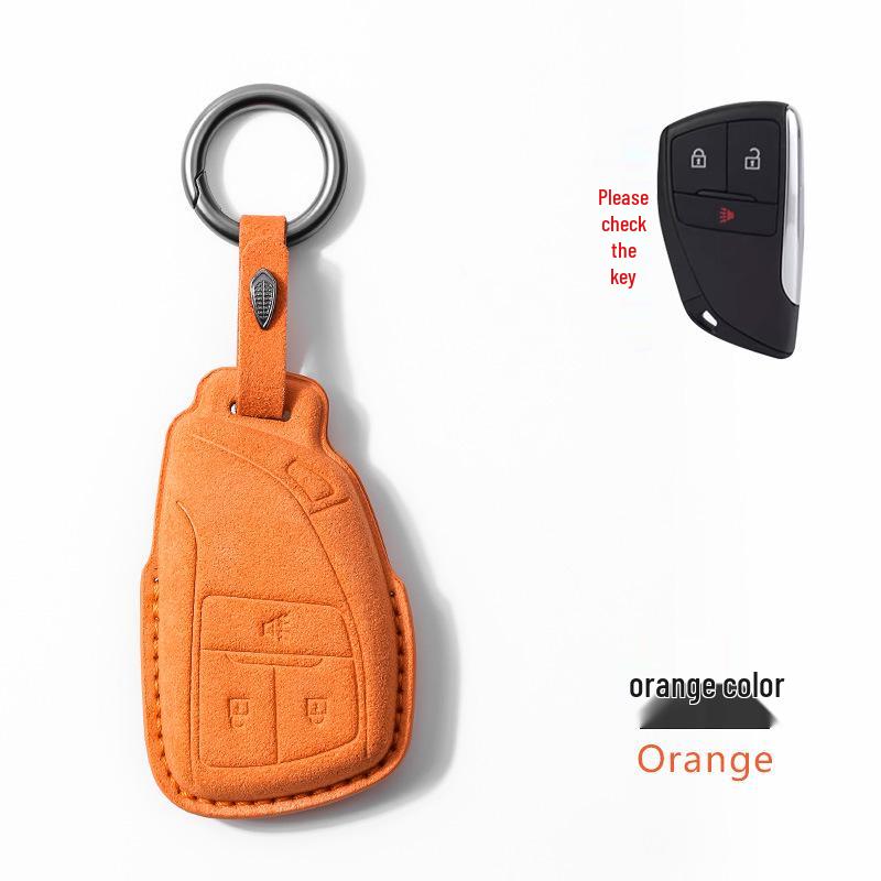 Buick Envision 2023 Suede Key Case for Men & Women - High-End Bag Shell with Buckle
