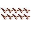 10pcs Soft Fishing Lure Crawdad Bait PVC Shrimp Artificial Soft Lure Baits for Bass FishingDark