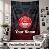 Custom Tapestry Wall Hanging, Aberdeen FC Personalized Name Text Home Wall Decor