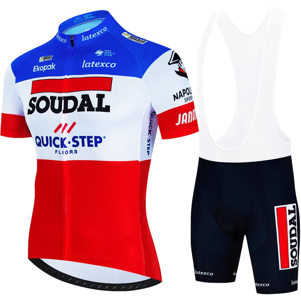 Men's Cycling Outfit Set  Quick Step Clothing 2026 Bicycles Clothes Summer Bike Jersey Cycle Jacket Man Spring Shorts Bib
