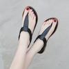 European And American Summer Sandals Comfortable Breathable And Fashionable Commuting Casual Flat Shoes One-Liner Elastic Band