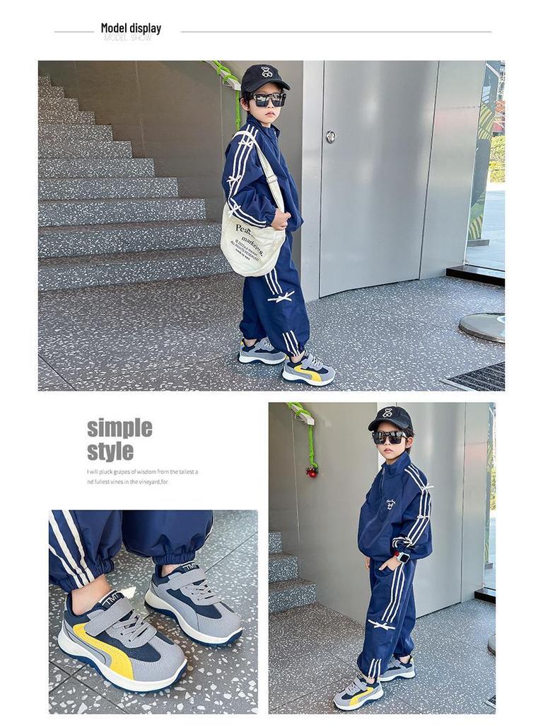 Детские модные кроссовки Весна & Осень 2026: Повседневная беговая обувь для мальчиков и девочек