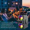 TOPROAD 40W Portable Bluetooth Speaker with Subwoofer Wireless Stereo Bass Outdoor Party Speakers Support Remote Control FM Radio RGB LED Lights