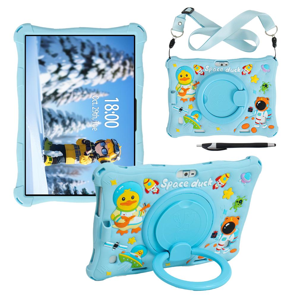 Универсальный чехол для планшета 24 см*17 см 10.1 Мягкий силиконовый для 10 10.1 Мультяшный Вращающийся Планшетный ПК на Android Силиконовый Дюймовый Мягкий Чехол